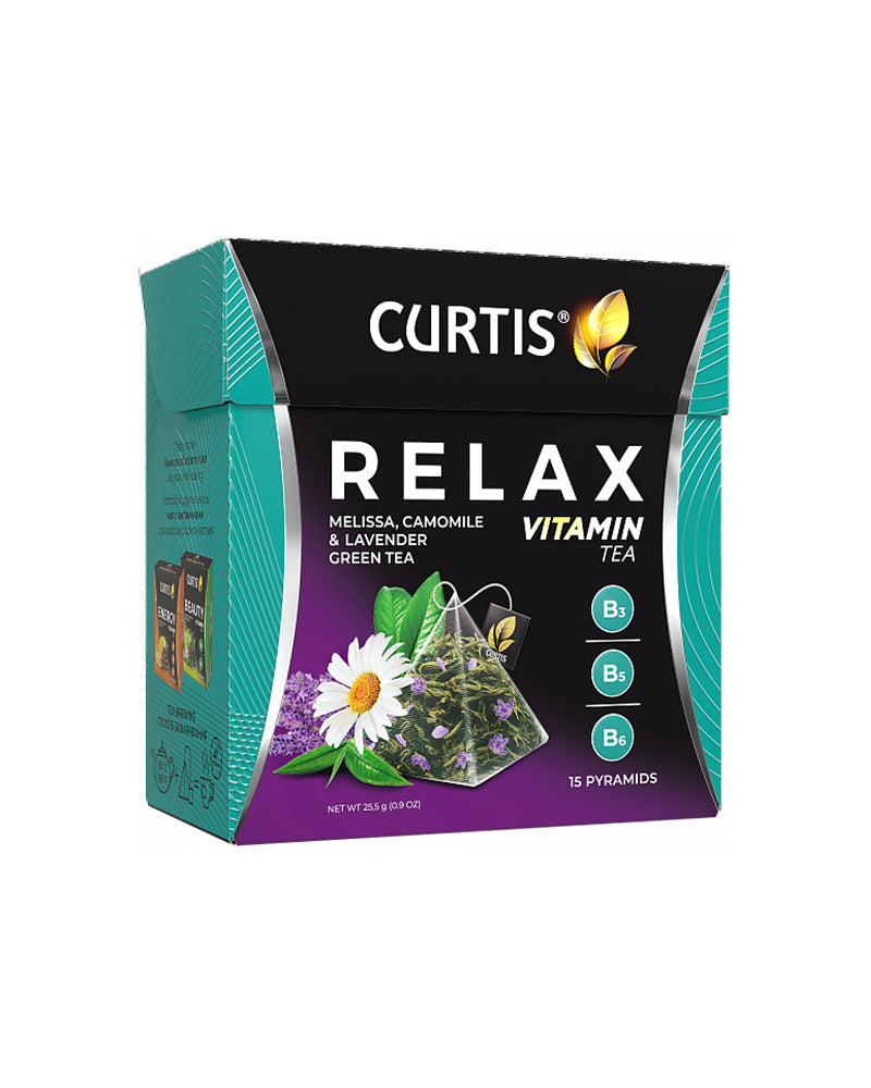 Tea green Relax with Chamomile – 15 Tea Bags (3D)